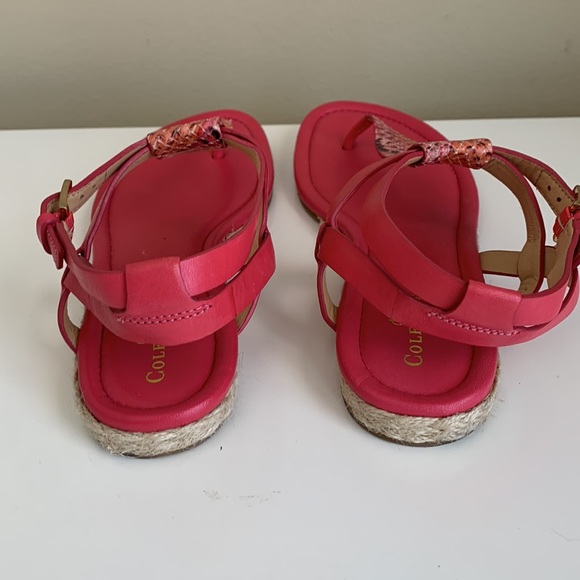 Cole Haan Grove Sandal Pink Python 6.5 - Picture 3 of 6
